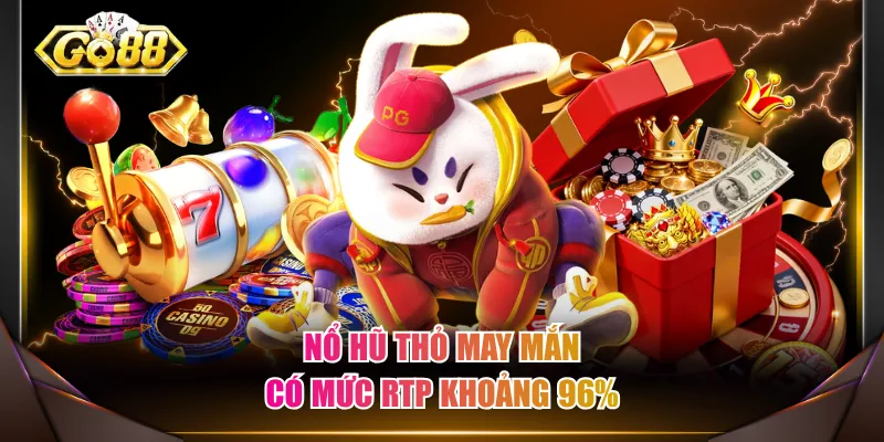Nổ Hũ Thỏ May Mắn có mức RTP khoảng 96%